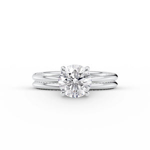 The Claire Set With A 2 Carat Round Lab Diamond
