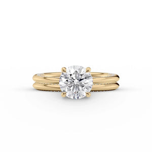 The Claire Set With A 3 Carat Round Lab Diamond