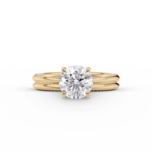 The Claire Set With A 3 Carat Round Lab Diamond