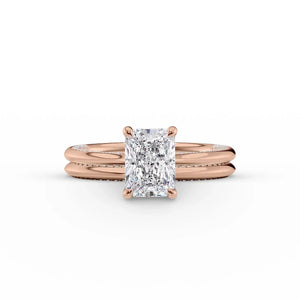 The Claire Set With A 2 Carat Radiant Moissanite