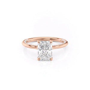 The Claire Set With A 3.5 Carat Radiant Moissanite