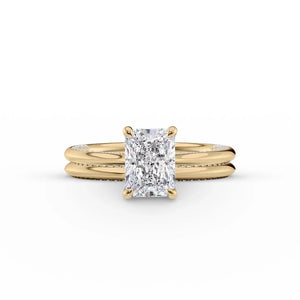 The Claire Set With A 1.5 Carat Radiant Moissanite