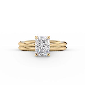 The Claire Set With A 2 Carat Radiant Lab Diamond