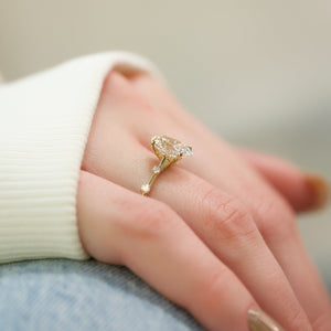 The Serena Set With A 2 Carat Oval Lab Diamond