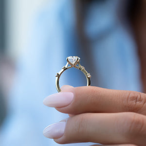 The Serena Set With A 2 Carat Oval Lab Diamond