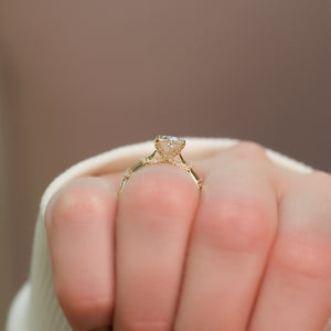 The Serena Set With A 2 Carat Oval Lab Diamond