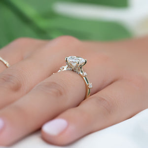 The Serena Set With A 2 Carat Oval Lab Diamond