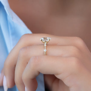 The Serena Set With A 2 Carat Oval Lab Diamond