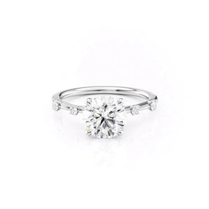 The Serena Set With A 1 Carat Round Lab Diamond