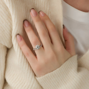 The Serena Set With A 2 Carat Round Lab Diamond
