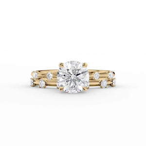 The Serena Set With A 1 Carat Round Lab Diamond