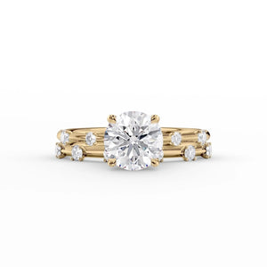 The Serena Set With A 2 Carat Round Lab Diamond