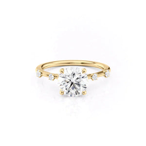 The Serena Set With A 1 Carat Round Moissanite