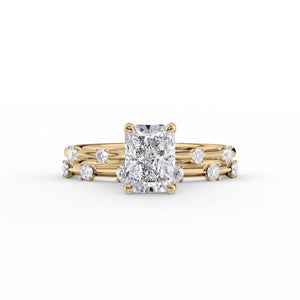 The Serena Set With A 2 Carat Radiant Lab Diamond