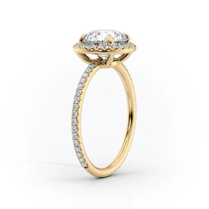 The Michelle Set With A 3 Carat Radiant Moissanite