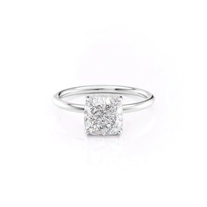 The Low Profile Kamellie Set With A 1 Carat Cushion Lab Diamond