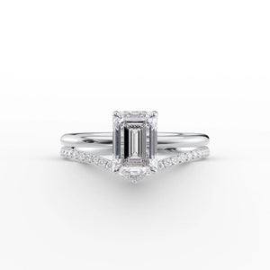 The Low Profile Kamellie Set With A 2 Carat Emerald Lab Diamond
