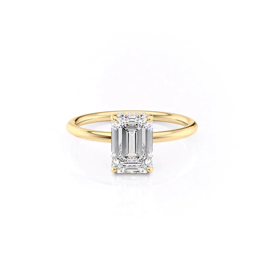 The Low Profile Kamellie Set With A 1 Carat Emerald Lab Diamond
