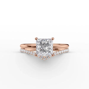 The Low Profile Kamellie Set With A 1 Carat Princess Lab Diamond