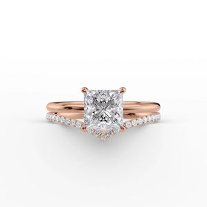 The Low Profile Kamellie Set With A 3 Carat Princess Lab Diamond