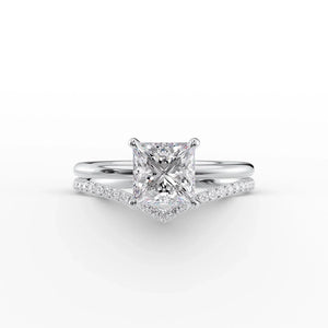 The Low Profile Kamellie Set With A 2.5 Carat Princess Lab Diamond