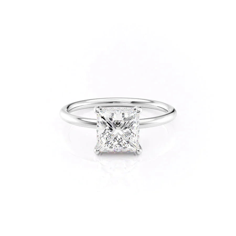 The Low Profile Kamellie Set With A Princess Moissanite