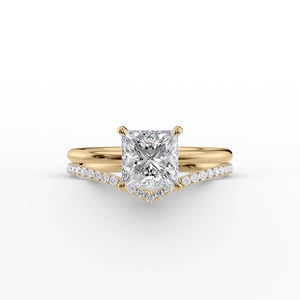 The Low Profile Kamellie Set With A 2 Carat Princess Lab Diamond