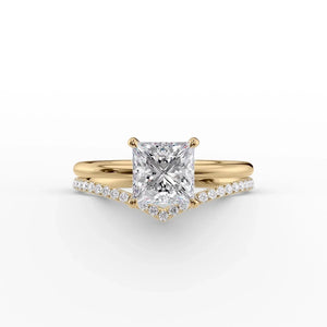 The Low Profile Kamellie Set With A 1.5 Carat Princess Lab Diamond