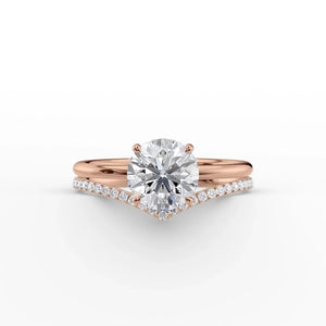 The Low Profile Kamellie Set With A 2 Carat Round Lab Diamond