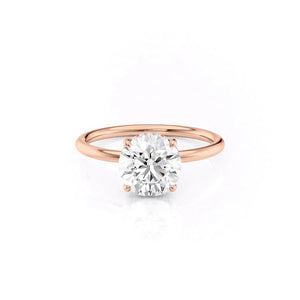 The Low Profile Kamellie Set With A 3 Carat Round Lab Diamond