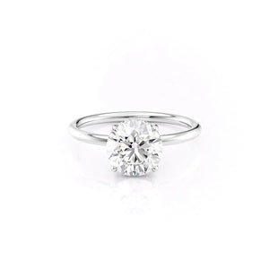 The Low Profile Kamellie Set With A 1 Carat Round Lab Diamond