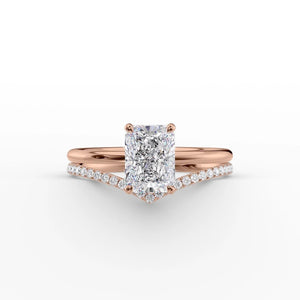 The Low Profile Kamellie Set With A 2 Carat Radiant Lab Diamond