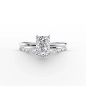 The Low Profile Kamellie Set With A 3 Carat Radiant Lab Diamond