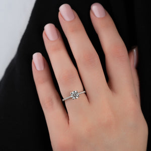 The Pave Claire Set With A 2 Carat Round Lab Diamond