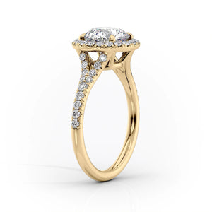 The Miley Set With A 2.5 Carat Princess Lab Diamond