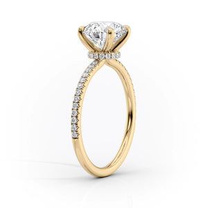 The Pave Nelly Set With A 2 Carat Princess Lab Diamond