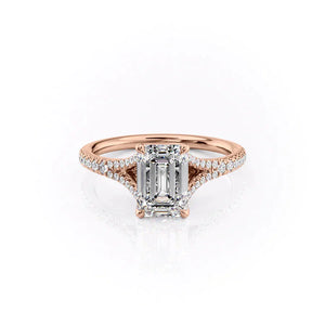 The Jade Set With A 2.5 Carat Emerald Moissanite