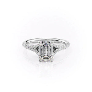 The Jade Set With A 1 Carat Emerald Moissanite