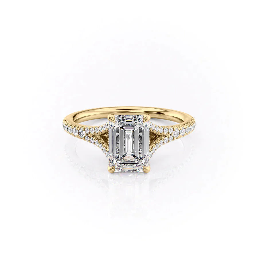 The Jade Set With A 3.5 Carat Emerald Moissanite