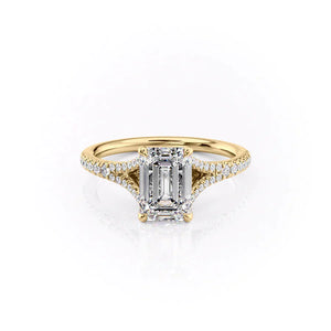 The Jade Set With A 3.5 Carat Emerald Moissanite