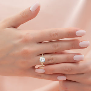The Jade Set With A 2 Carat Cushion Lab Diamond
