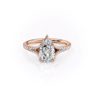 The Jade Set With A 5 Carat Pear Moissanite