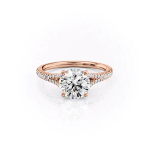 The Jade Set With A 3 Carat Round Moissanite