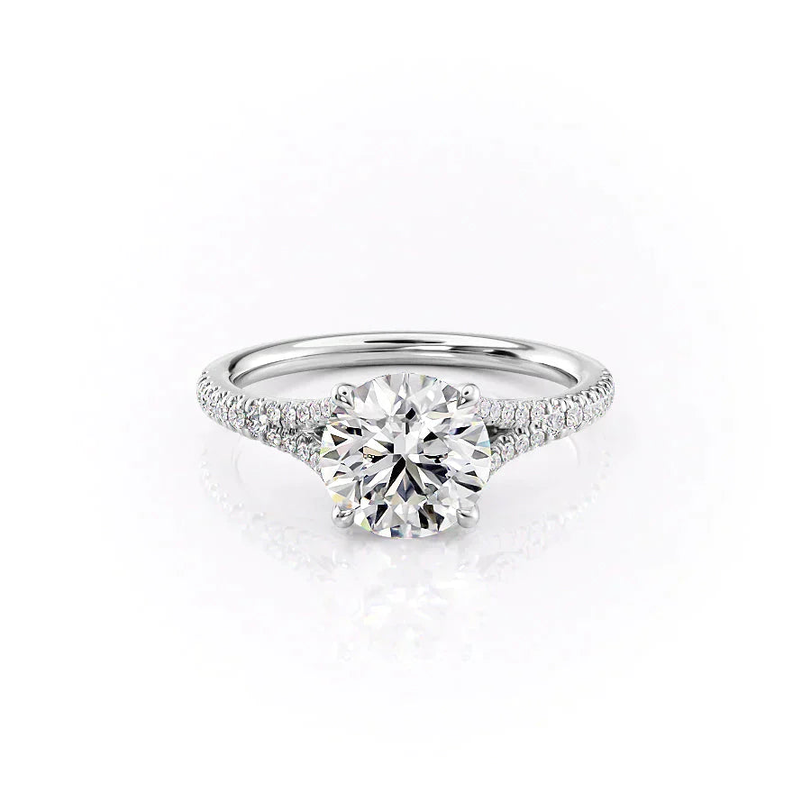 The Jade Set With A 4 Carat Round Moissanite