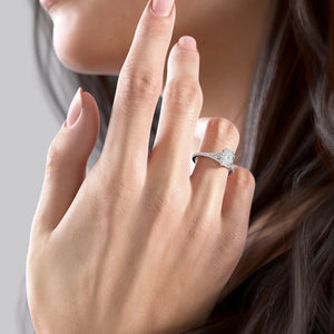 The Jade Set With A 2 Carat Radiant Lab Diamond