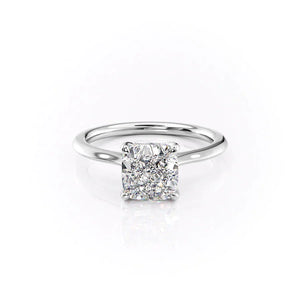 The Madison Set With A 3.5 Carat Cushion Moissanite