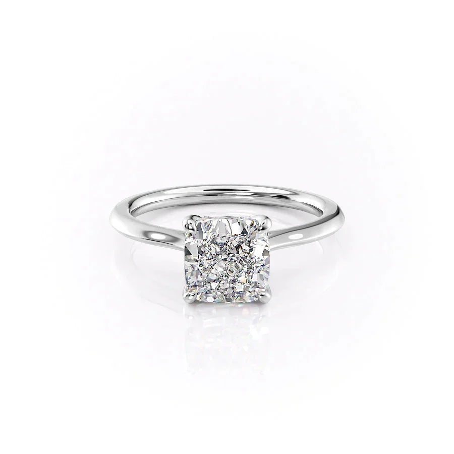 The Madison Set With A Cushion Moissanite
