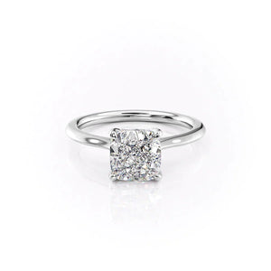 The Madison Set With A Cushion Moissanite