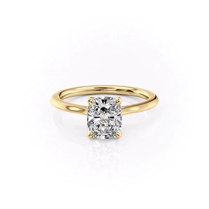 The Madison Set With A Elongated Cushion Moissanite
