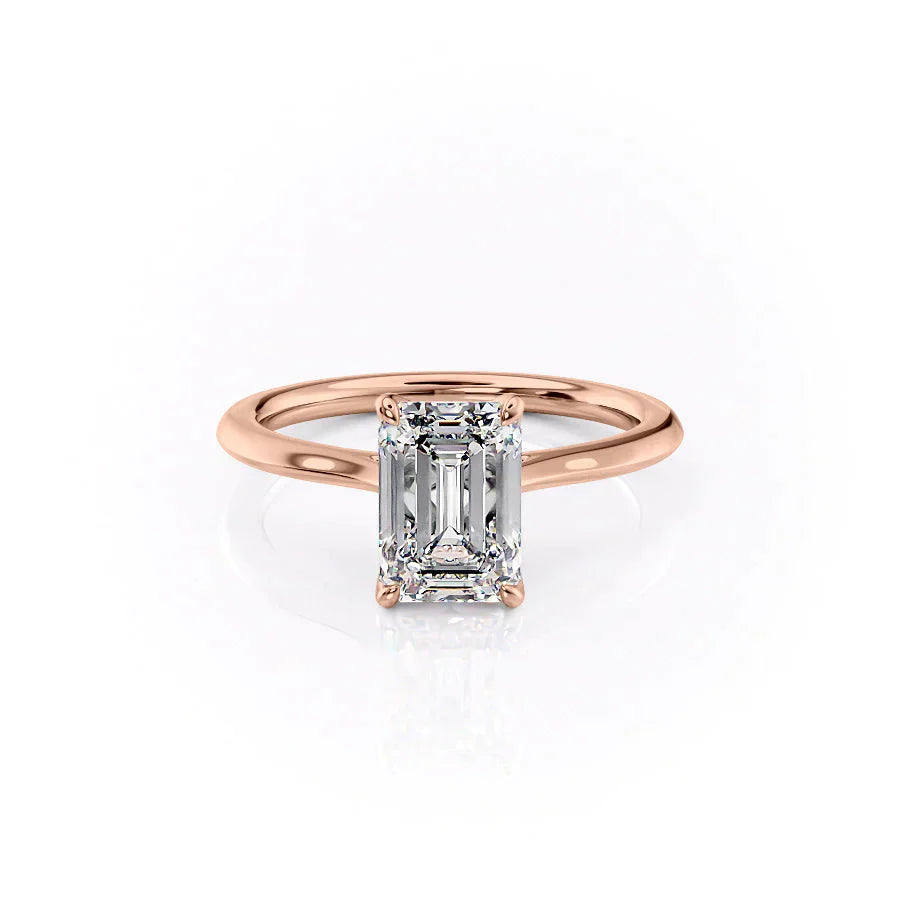 The Madison Set With A 1 Carat Emerald Lab Diamond
